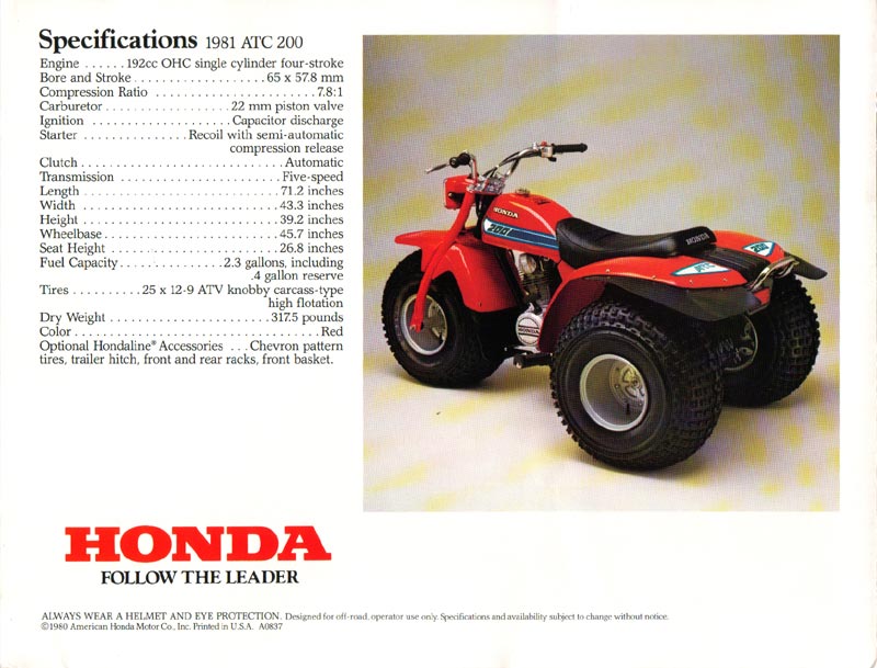 1984 honda big cheap red 200es specs