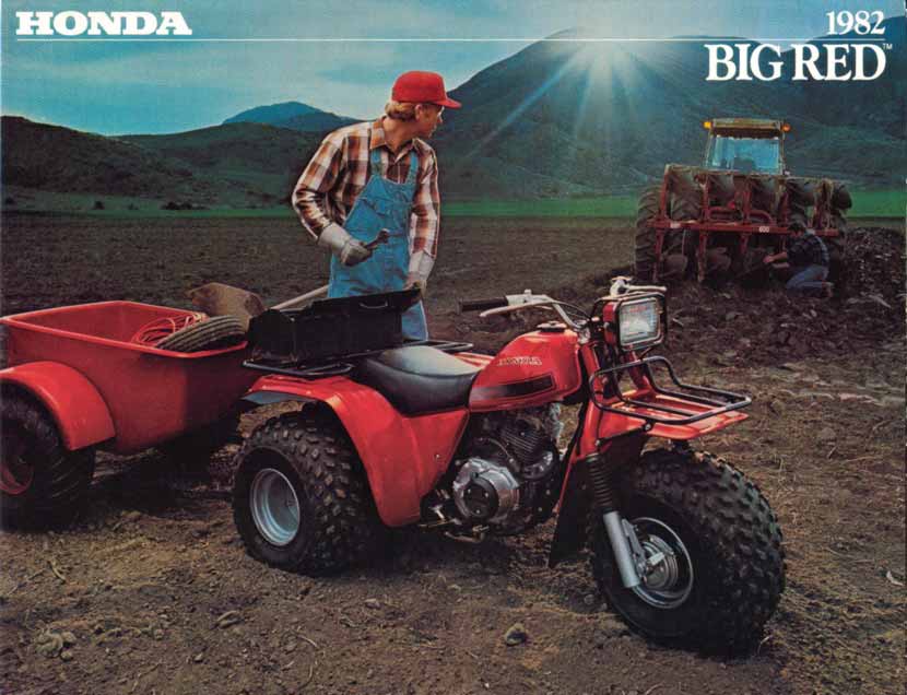 Honda atc 200 big sales red